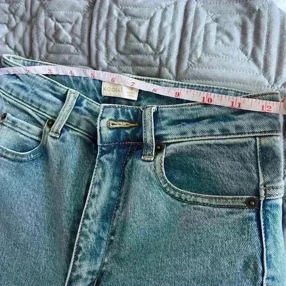 Kookai Women’s Mid Indigo  High Waist Cotton Jeans Denim 36 - Picture 9 of 14